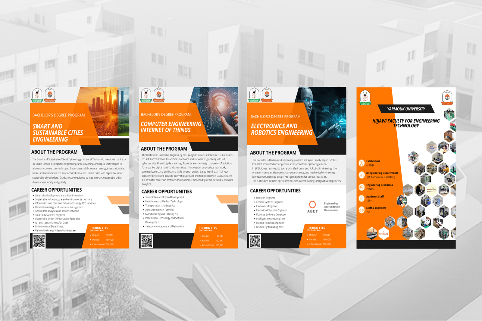 First Edition of Hijjawi Faculty Magazine and Brochures